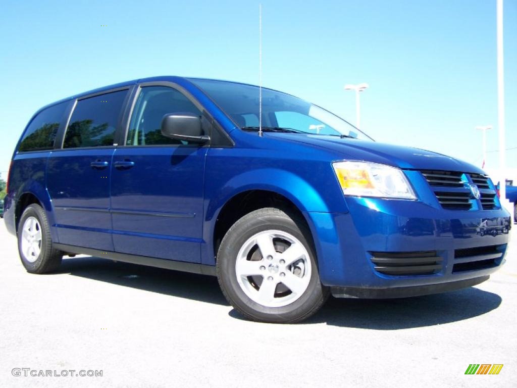 2010 Grand Caravan SE - Deep Water Blue Pearl Coat / Dark Slate Gray/Light Shale photo #1