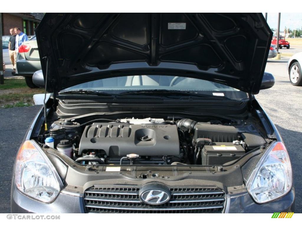 2010 Accent GLS 4 Door - Charcoal Gray / Gray photo #11