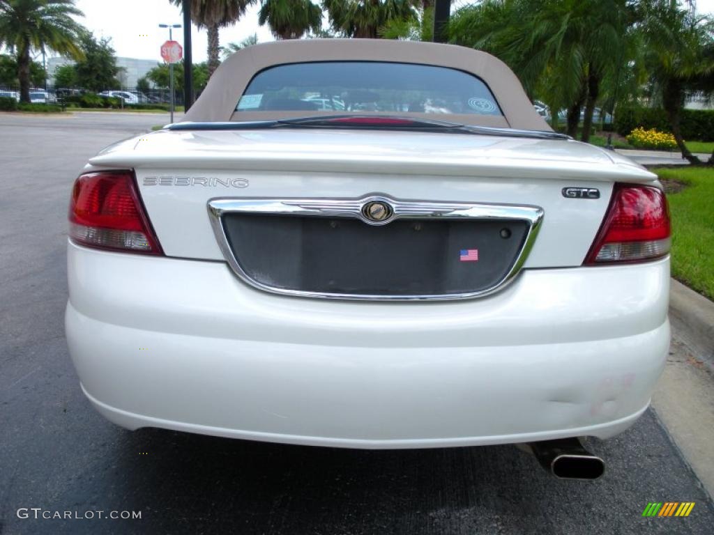 2003 Sebring GTC Convertible - Stone White / Sandstone photo #7