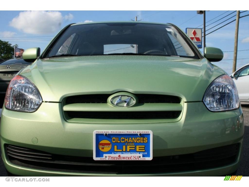 2010 Accent GS 3 Door - Apple Green / Black photo #9