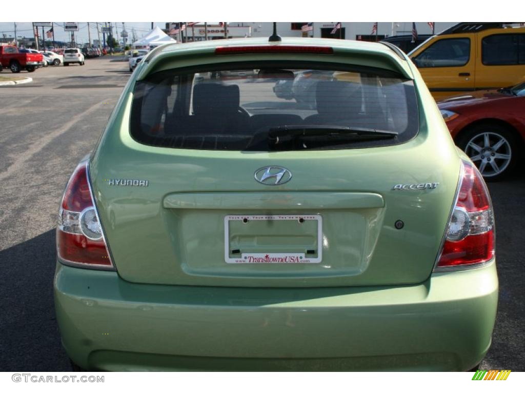 2010 Accent GS 3 Door - Apple Green / Black photo #12