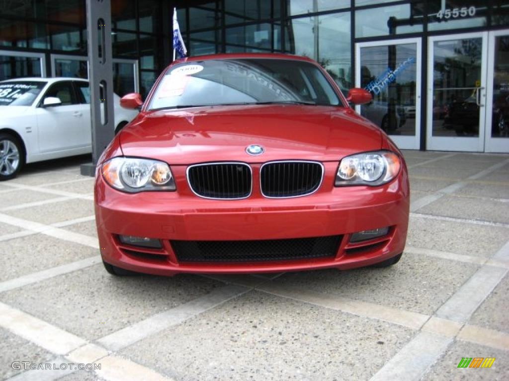 2008 1 Series 128i Coupe - Sedona Red Metallic / Black photo #3