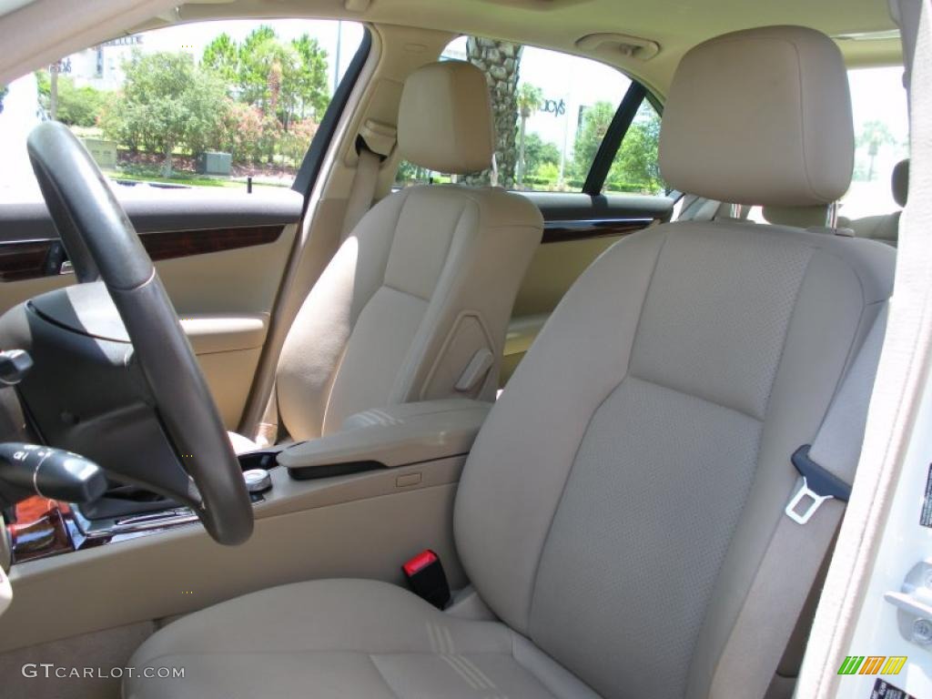 Almond/Mocha Interior 2009 Mercedes-Benz C 300 Sport Photo #33227143