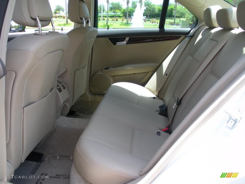 Almond/Mocha Interior 2009 Mercedes-Benz C 300 Sport Photo #33227155