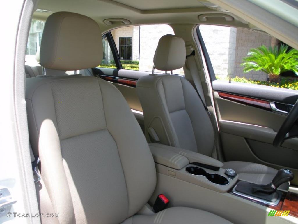Almond/Mocha Interior 2009 Mercedes-Benz C 300 Sport Photo #33227191