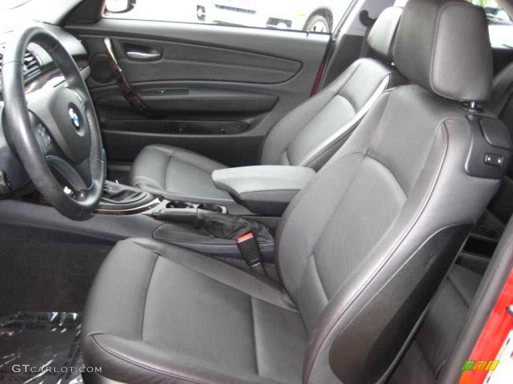 2008 1 Series 128i Coupe - Sedona Red Metallic / Black photo #14