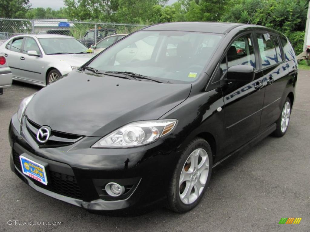 2008 MAZDA5 Touring - Brilliant Black / Black photo #1