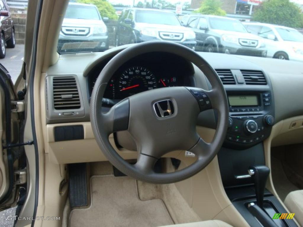 2003 Accord LX Sedan - Desert Mist Metallic / Ivory photo #10
