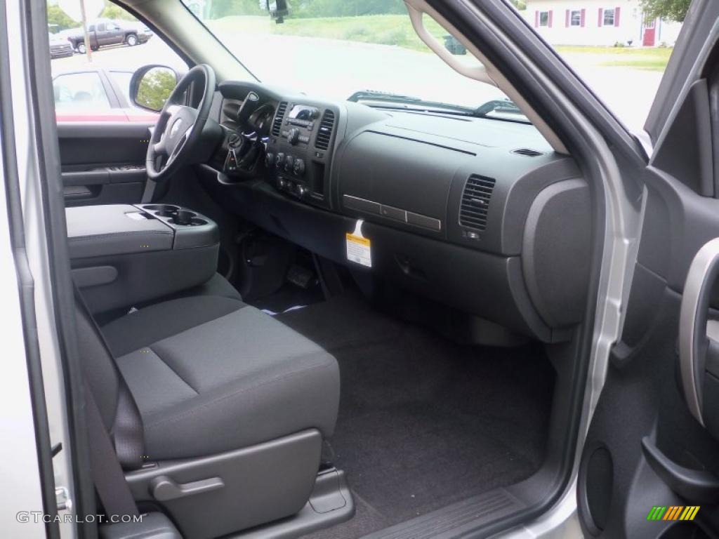 2010 Silverado 1500 LT Extended Cab 4x4 - Sheer Silver Metallic / Ebony photo #19