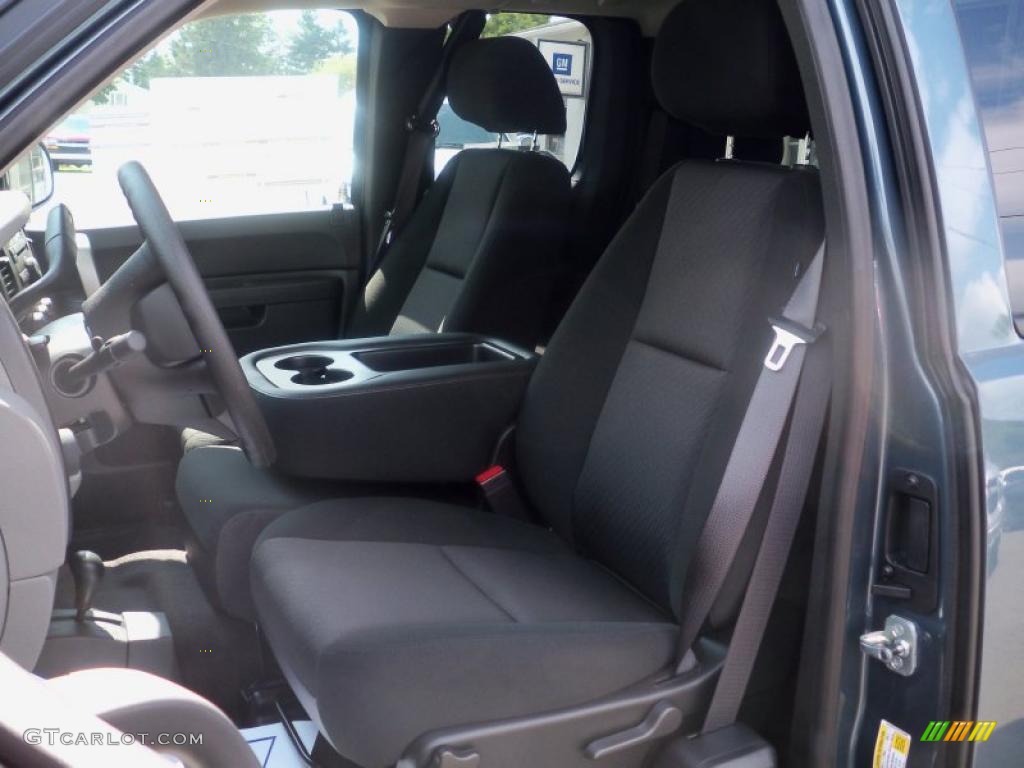 2010 Silverado 1500 LS Extended Cab 4x4 - Blue Granite Metallic / Dark Titanium photo #21