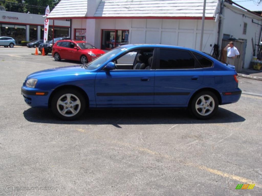 2004 Elantra GT Hatchback - Tidal Wave Blue / Dark Gray photo #5