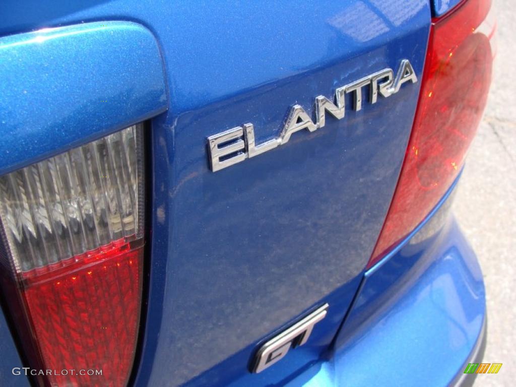 2004 Elantra GT Hatchback - Tidal Wave Blue / Dark Gray photo #8