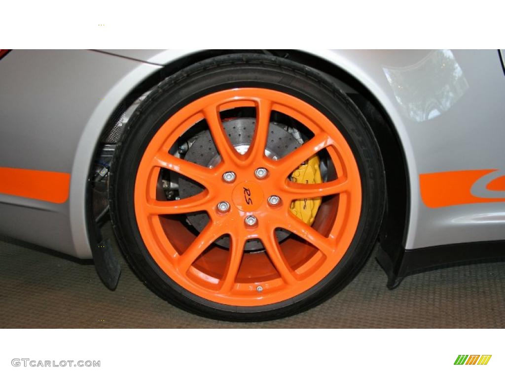 2007 911 GT3 RS - Arctic Silver Metallic/Orange / Black w/Alcantara photo #16