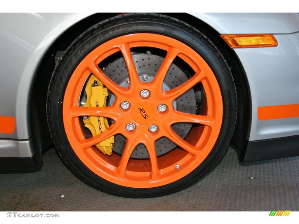 2007 911 GT3 RS - Arctic Silver Metallic/Orange / Black w/Alcantara photo #18