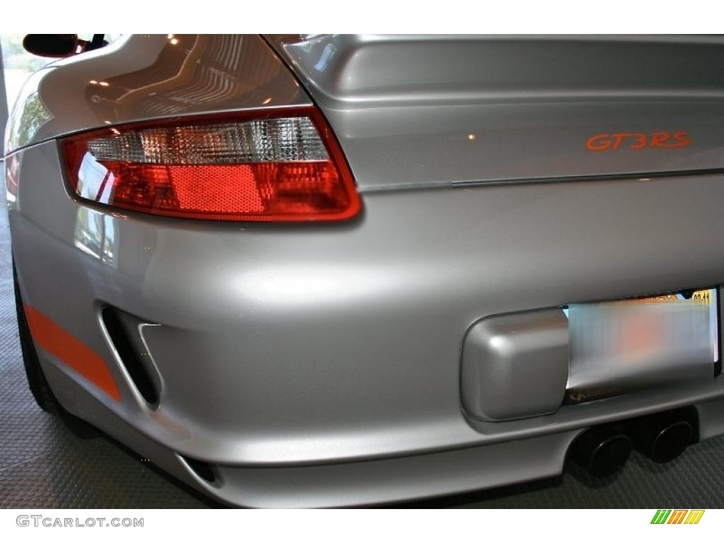 2007 911 GT3 RS - Arctic Silver Metallic/Orange / Black w/Alcantara photo #51