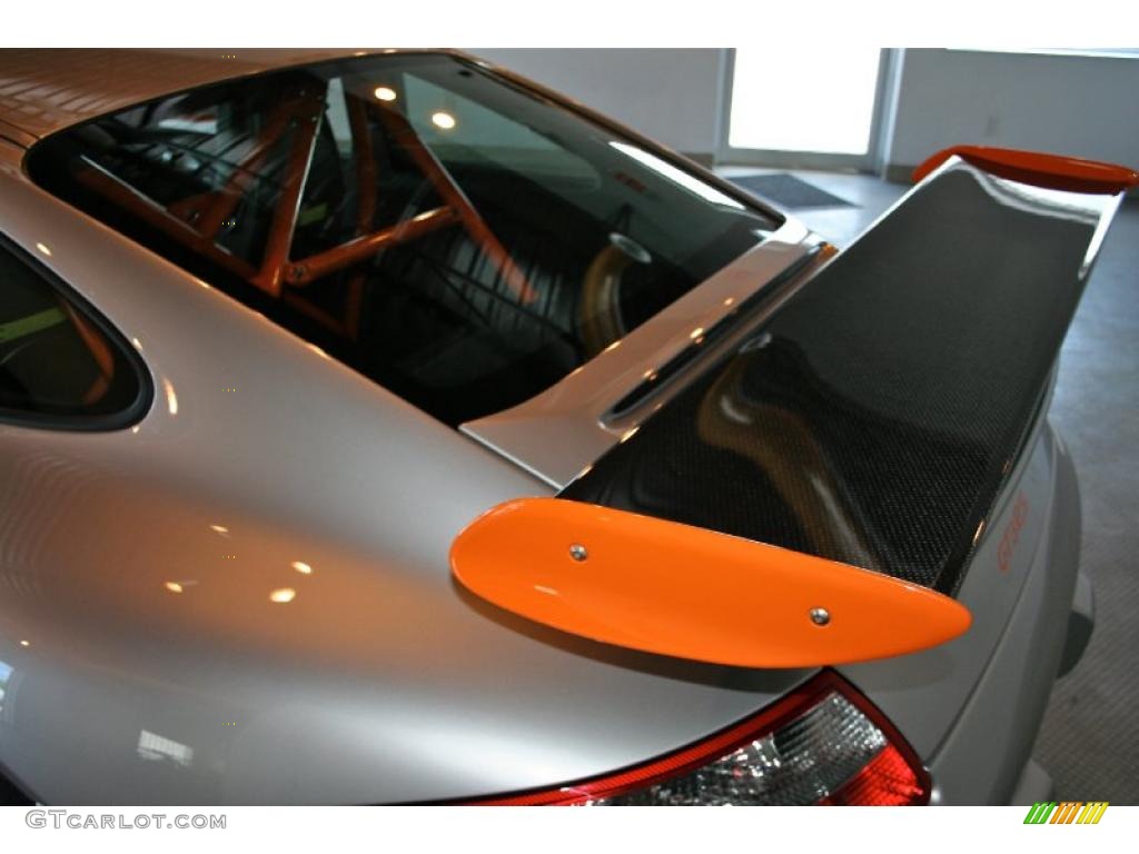 2007 911 GT3 RS - Arctic Silver Metallic/Orange / Black w/Alcantara photo #58