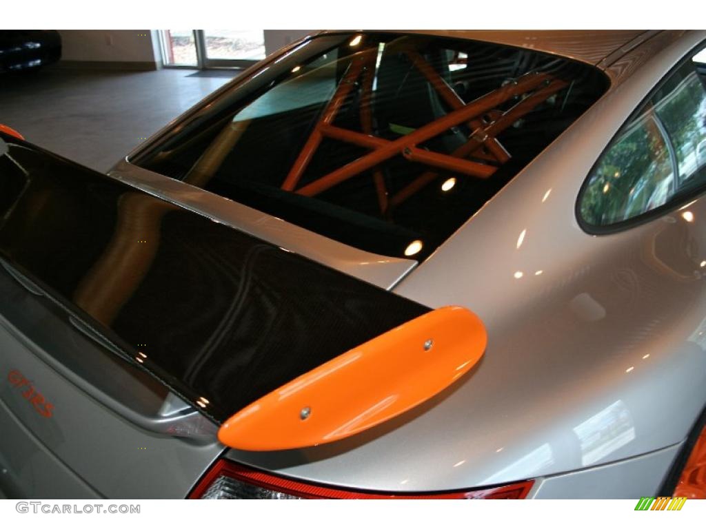 2007 911 GT3 RS - Arctic Silver Metallic/Orange / Black w/Alcantara photo #59