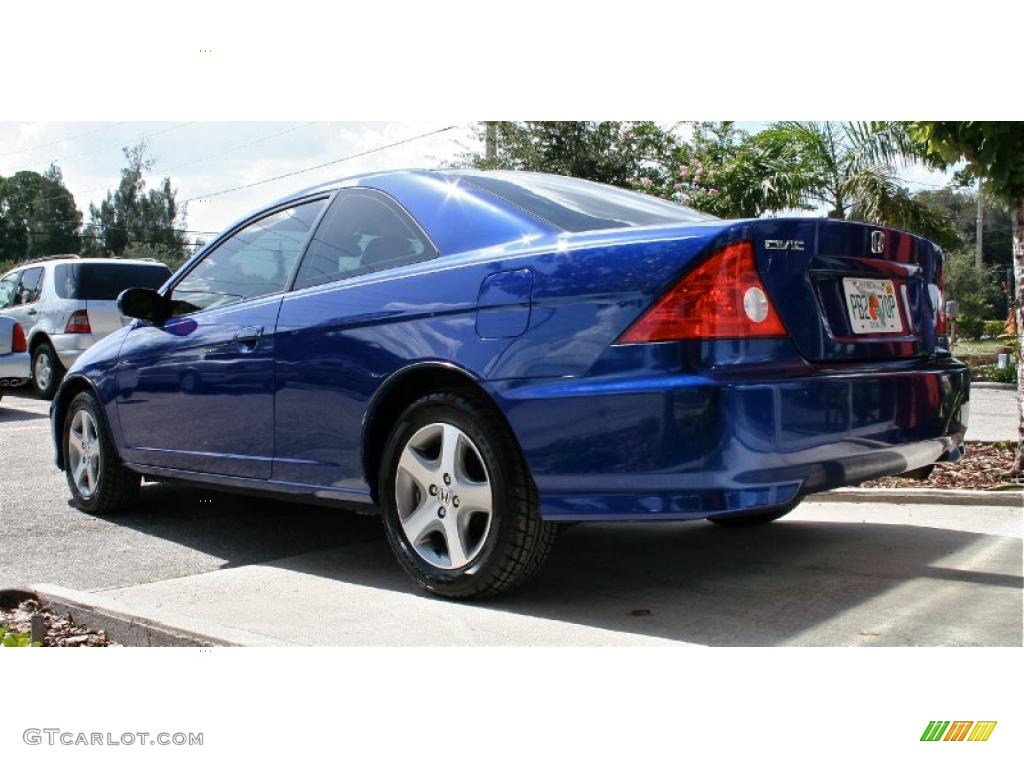 2004 Civic EX Coupe - Fiji Blue Pearl / Ivory Beige photo #10