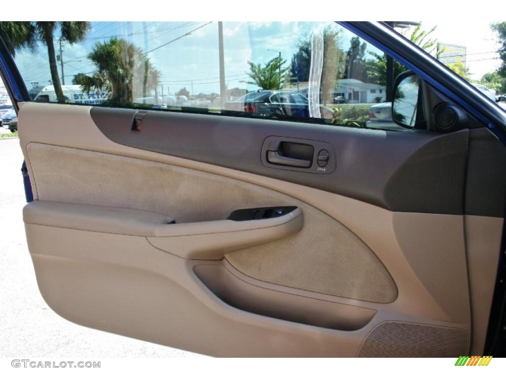 2004 Civic EX Coupe - Fiji Blue Pearl / Ivory Beige photo #13