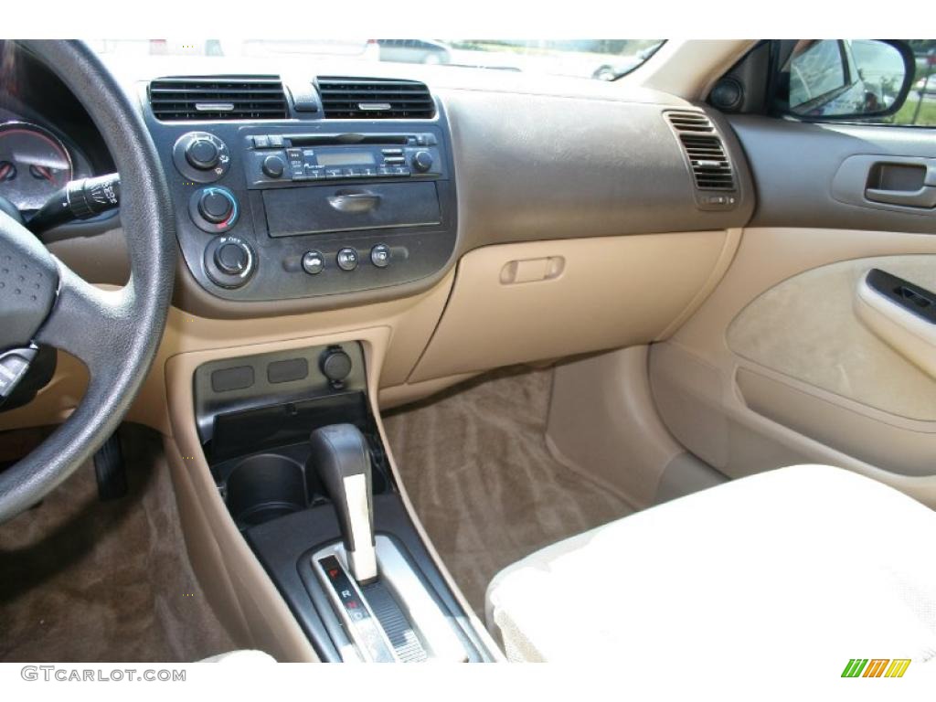 2004 Civic EX Coupe - Fiji Blue Pearl / Ivory Beige photo #14