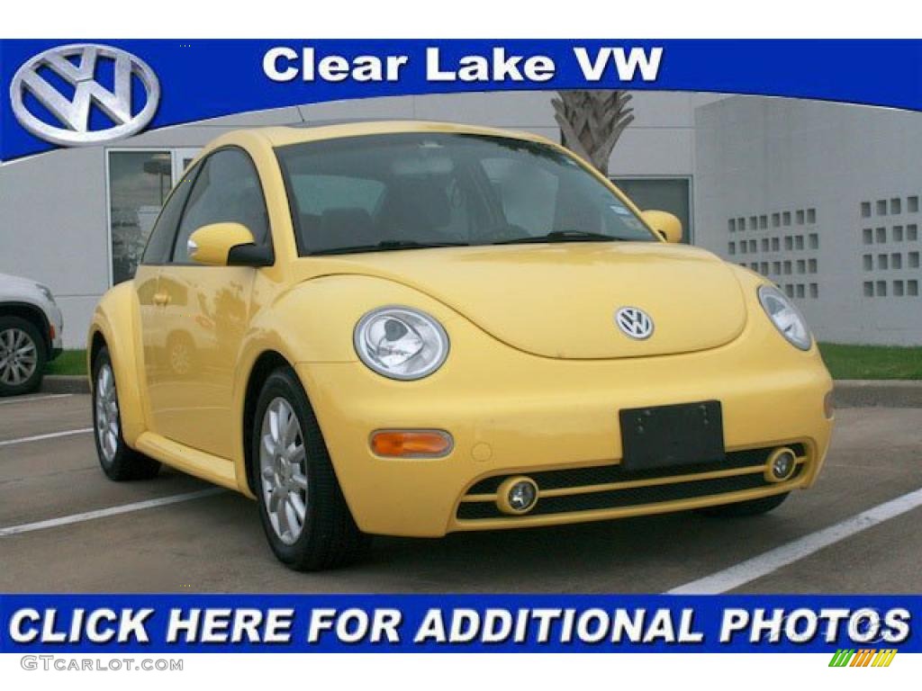 2004 New Beetle GLS Coupe - Sunflower Yellow / Gray photo #1