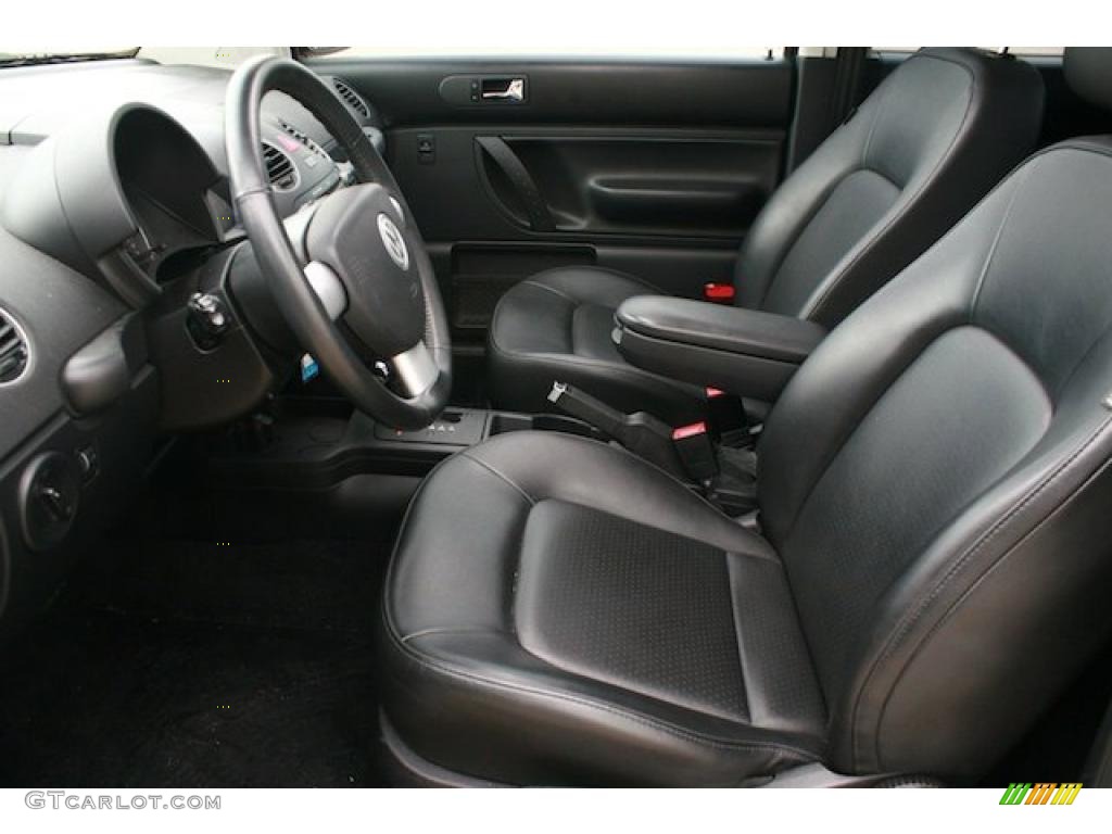 Black Interior 2008 Volkswagen New Beetle SE Coupe Photo #33235844