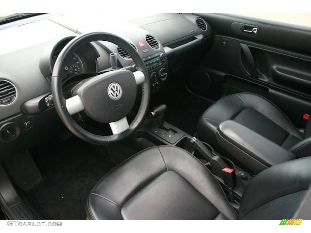 Black Interior 2008 Volkswagen New Beetle SE Coupe Photo #33235922