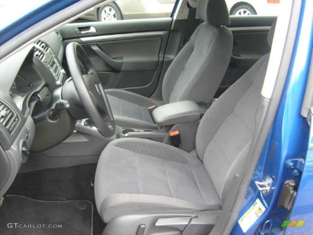 2008 Jetta S Sedan - Laser Blue Metallic / Art Grey photo #10