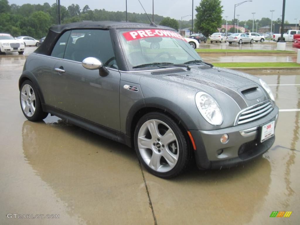 2006 Cooper S Convertible - Dark Silver Metallic / Panther Black photo #2