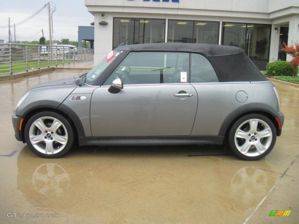 2006 Cooper S Convertible - Dark Silver Metallic / Panther Black photo #3