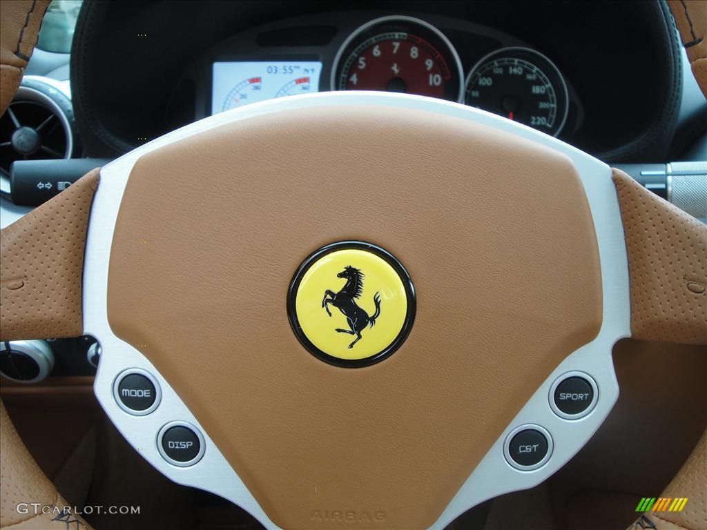 2006 Ferrari 612 Scaglietti Standard 612 Scaglietti Model Cuoio Steering Wheel Photo #33239121