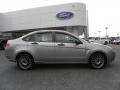 2008 Vapor Silver Metallic Ford Focus S Sedan  photo #2