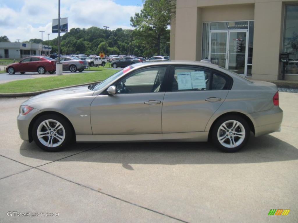 2008 3 Series 328i Sedan - Platinum Bronze Metallic / Cream Beige photo #3