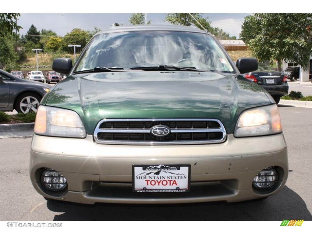2000 Outback Wagon - Timberline Green Pearl / Beige photo #6