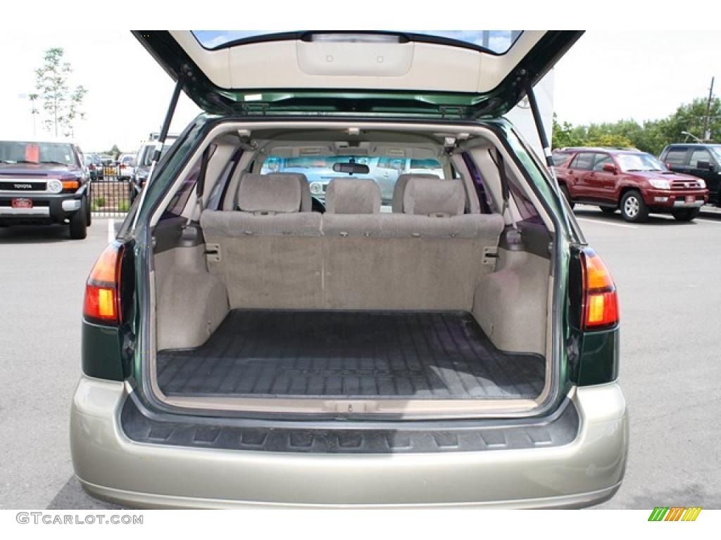 2000 Outback Wagon - Timberline Green Pearl / Beige photo #25