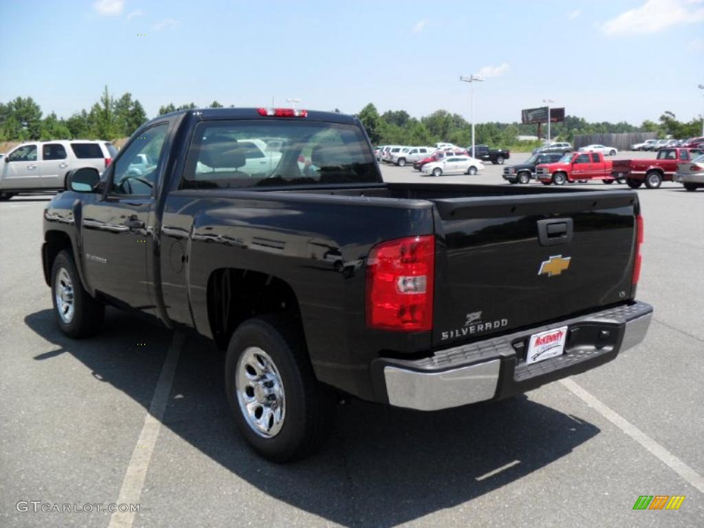 2010 Silverado 1500 LS Regular Cab - Black / Dark Titanium photo #3