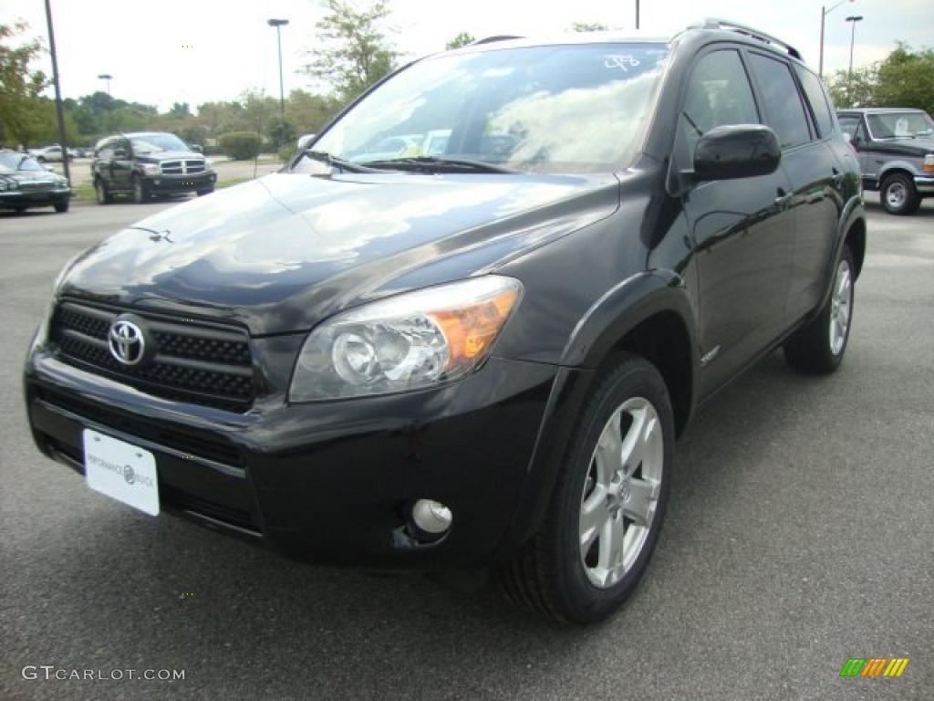 2007 RAV4 Sport 4WD - Black / Dark Charcoal photo #1