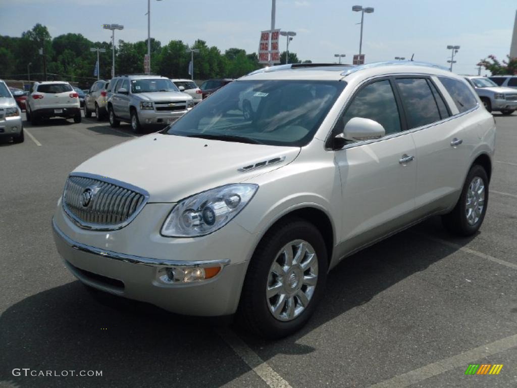 2011 Enclave CXL - White Diamond Tricoat / Cashmere/Cocoa photo #1