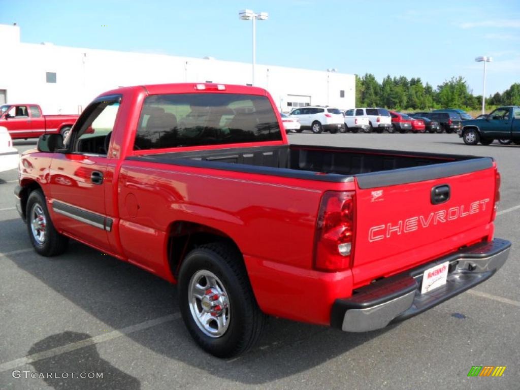 2003 Silverado 1500 Regular Cab - Victory Red / Tan photo #2