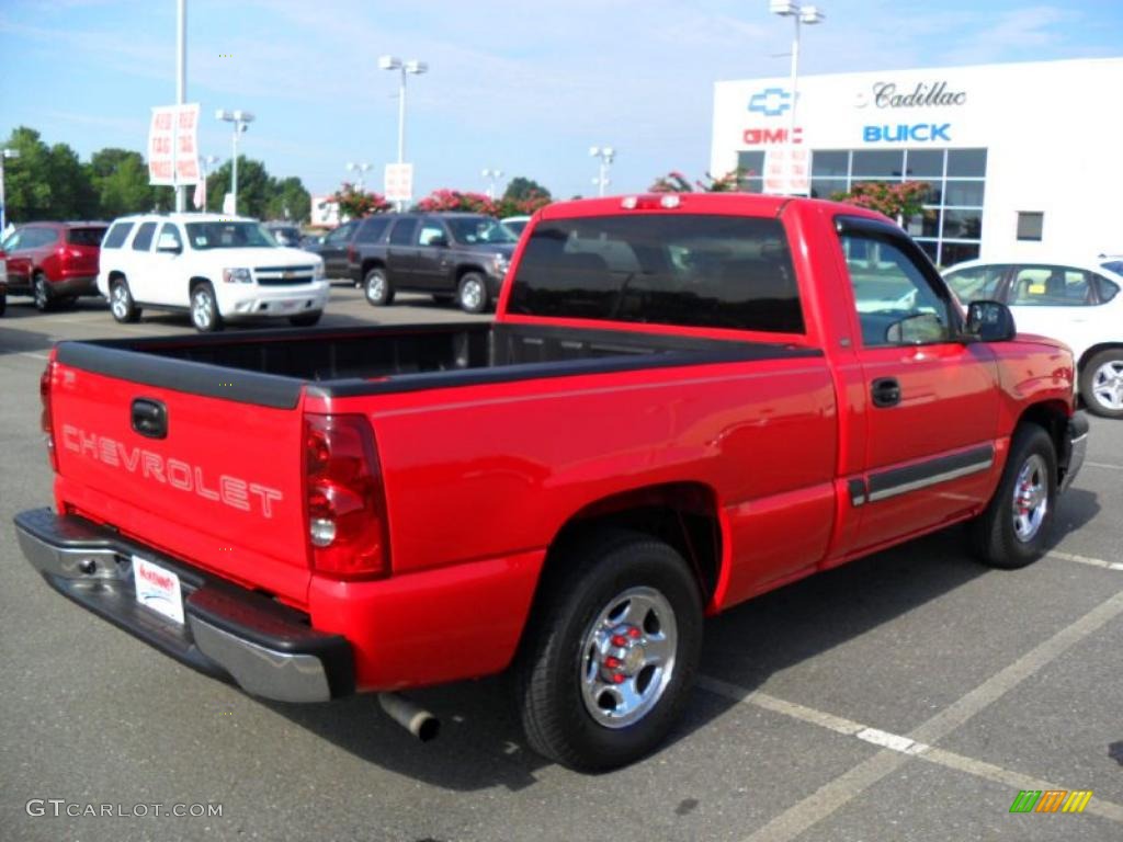 2003 Silverado 1500 Regular Cab - Victory Red / Tan photo #4