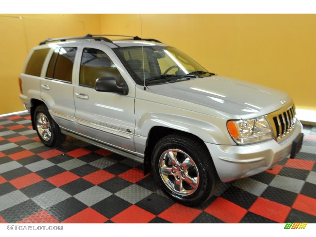 2004 Grand Cherokee Overland 4x4 - Bright Silver Metallic / Dark Slate Gray photo #1