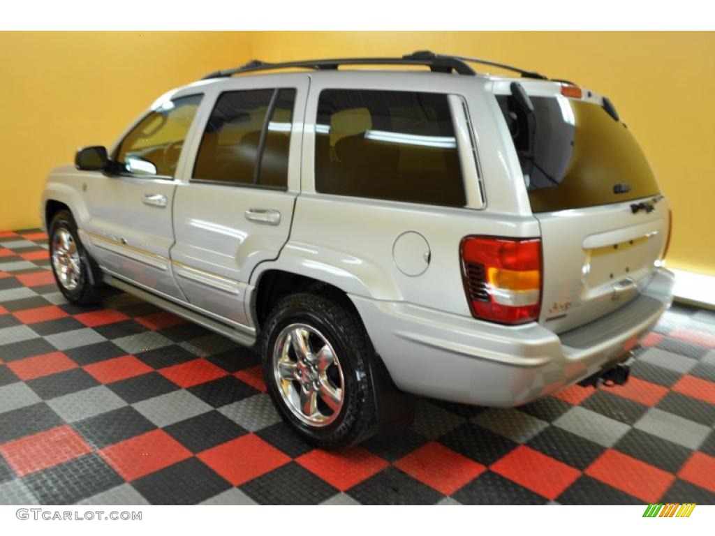 2004 Grand Cherokee Overland 4x4 - Bright Silver Metallic / Dark Slate Gray photo #4