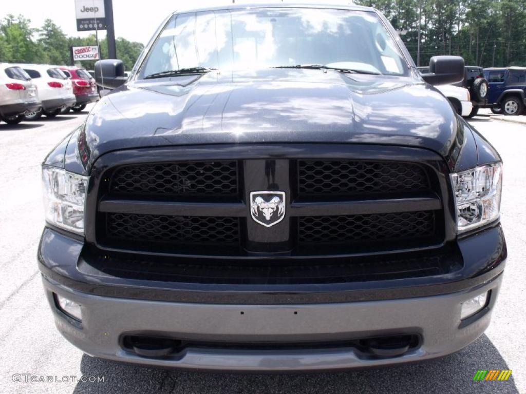 2010 Ram 1500 TRX Crew Cab - Brilliant Black Crystal Pearl / Dark Slate/Medium Graystone photo #3