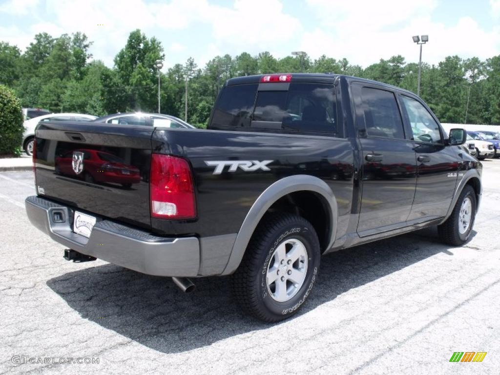 2010 Ram 1500 TRX Crew Cab - Brilliant Black Crystal Pearl / Dark Slate/Medium Graystone photo #7