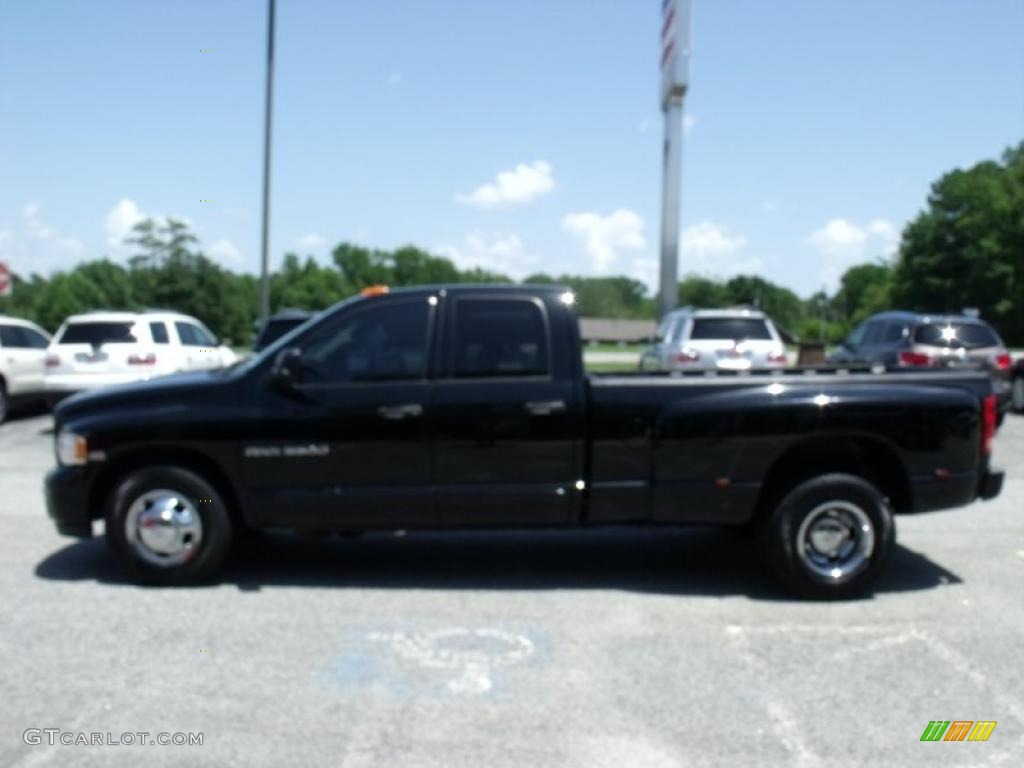 2004 Ram 3500 SLT Quad Cab Dually - Black / Dark Slate Gray photo #5