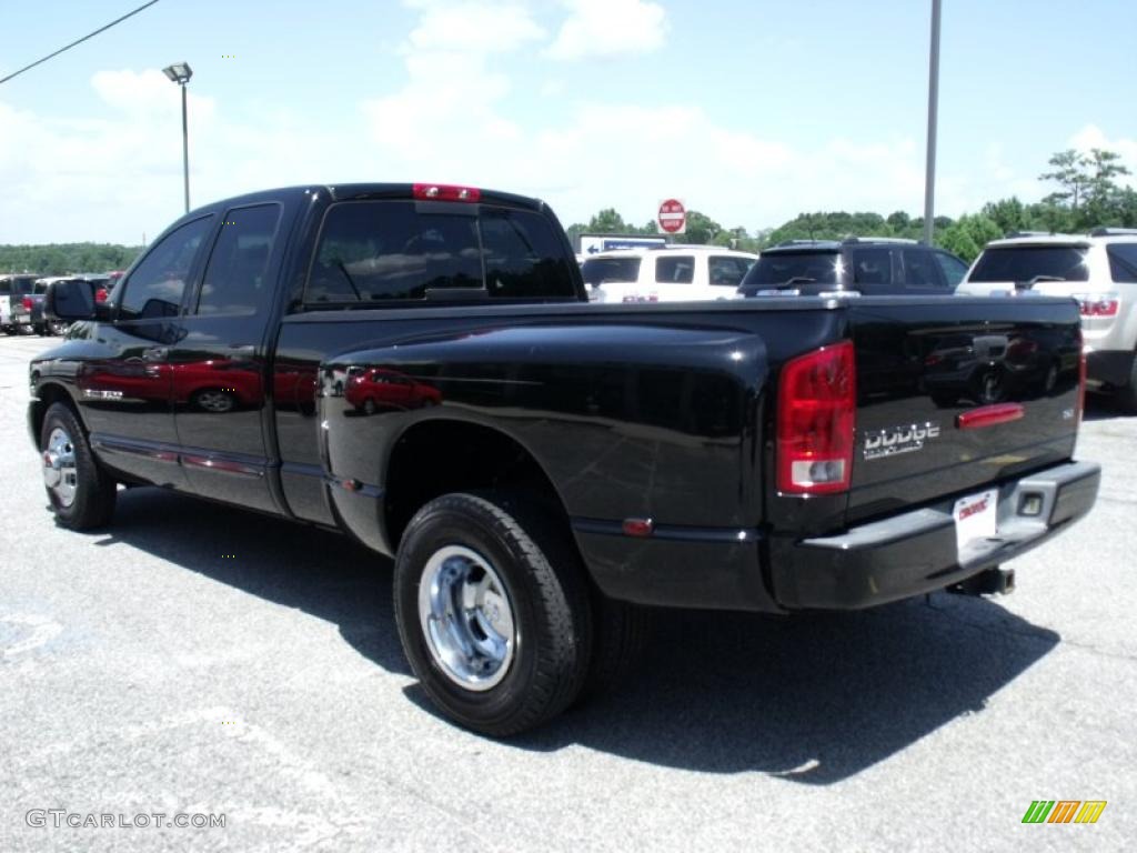 2004 Ram 3500 SLT Quad Cab Dually - Black / Dark Slate Gray photo #6