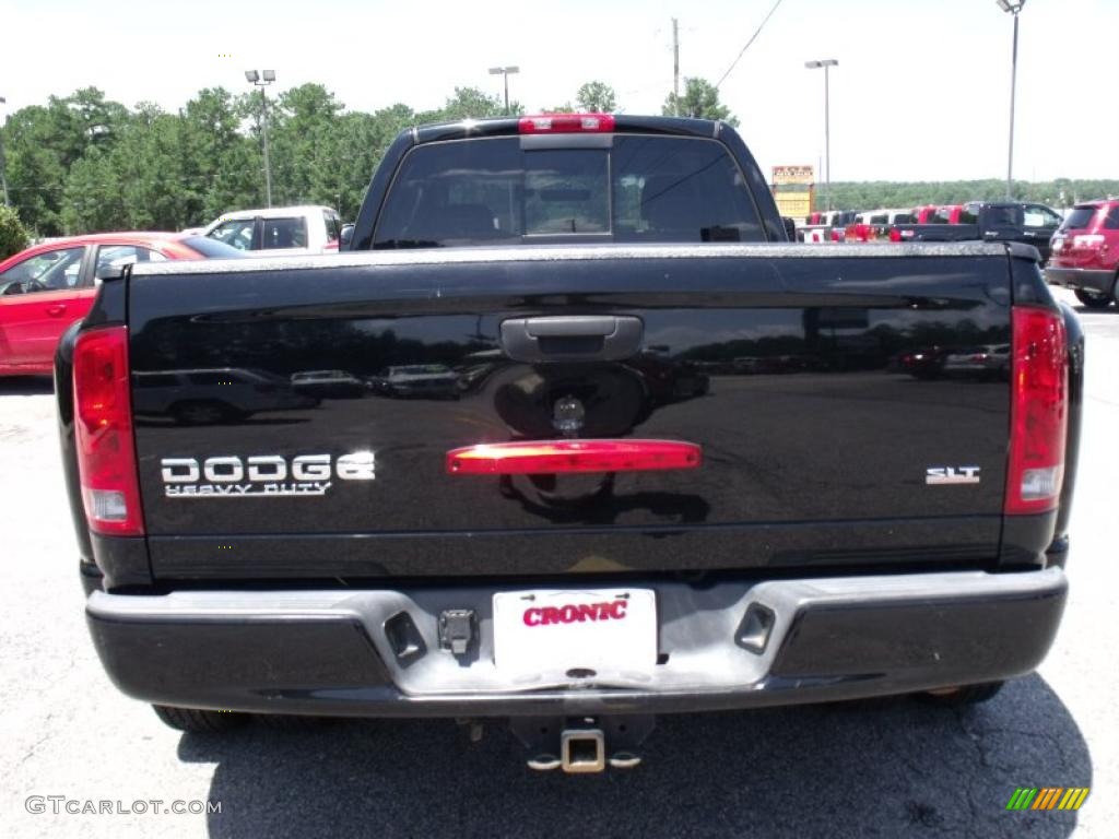 2004 Ram 3500 SLT Quad Cab Dually - Black / Dark Slate Gray photo #7