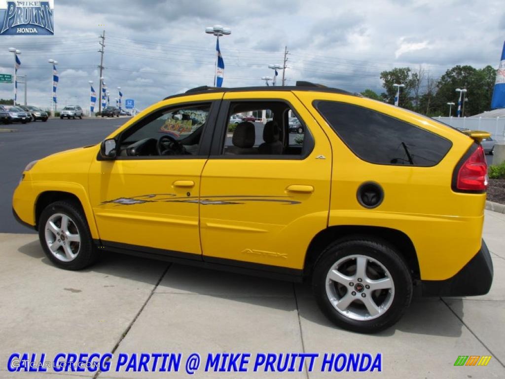 2002 Aztek AWD - Aztec Yellow / Dark Taupe photo #1