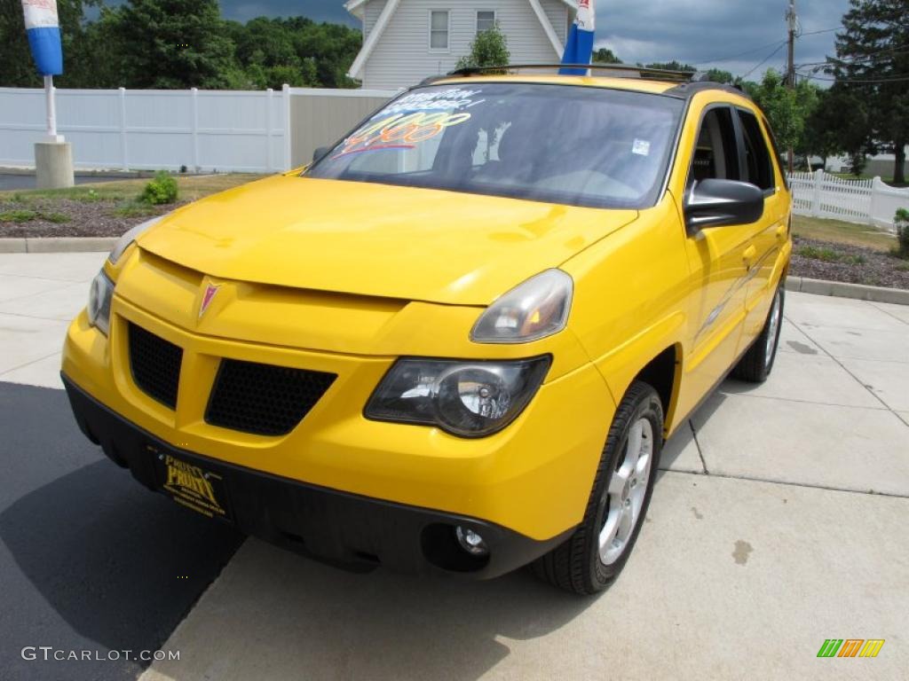 2002 Aztek AWD - Aztec Yellow / Dark Taupe photo #3