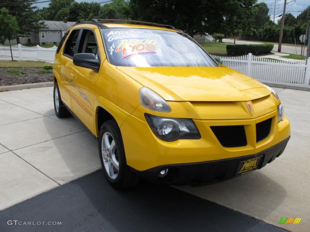 2002 Aztek AWD - Aztec Yellow / Dark Taupe photo #5
